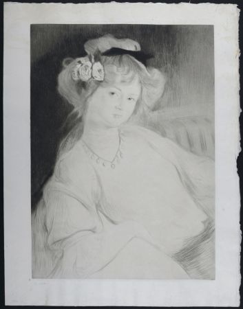 Гравюра Chahine - Portrait d'élégante, c. 1907