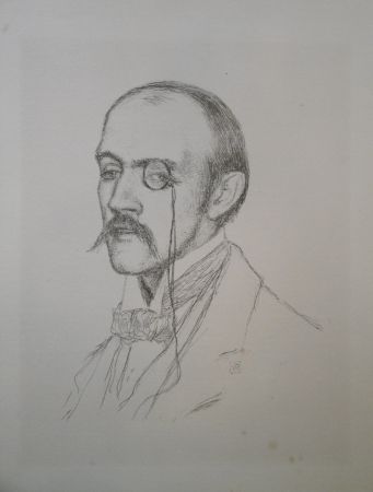 Литография Rysselberghe - Portrait “Henri de Regnier“