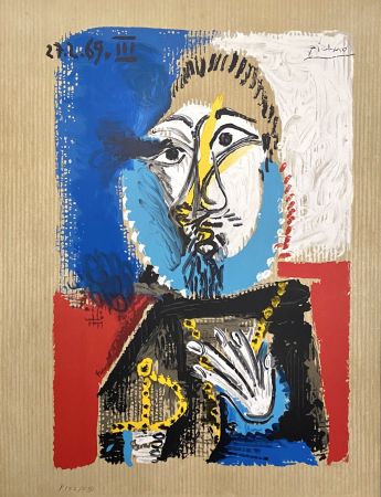 Литография Picasso - Portrait Imaginaires 27.3.69 III
