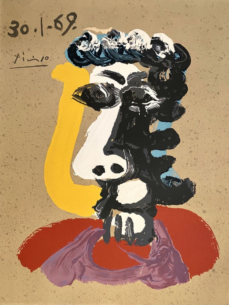 Литография Picasso - Portrait Imaginaires 30.1.69