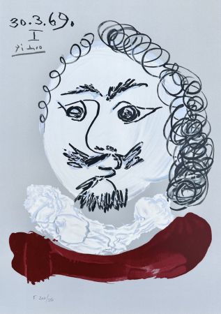 Литография Picasso - Portrait Imaginaires 30.3.69 I
