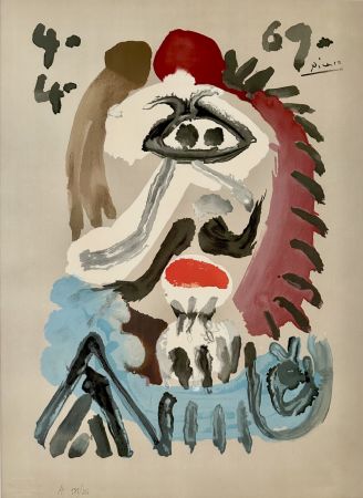 Литография Picasso - Portrait Imaginaires 4.4.69