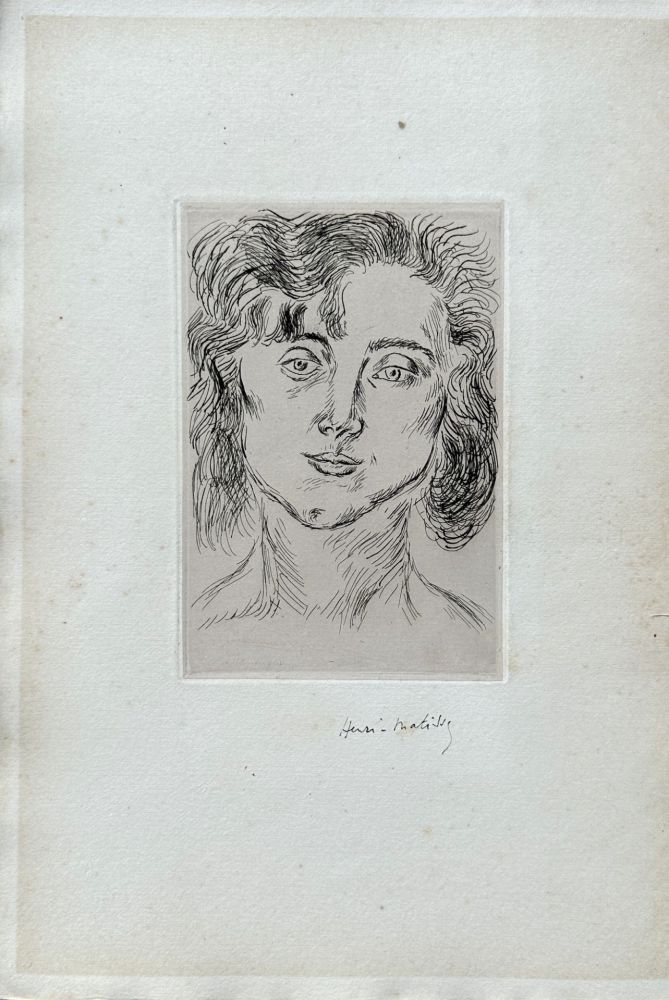 Гравюра Matisse - Portrait Marguerite Matisse