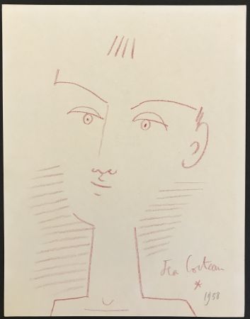 Нет Никаких Технических Cocteau - Portrait of a Boy (Red Crayon)