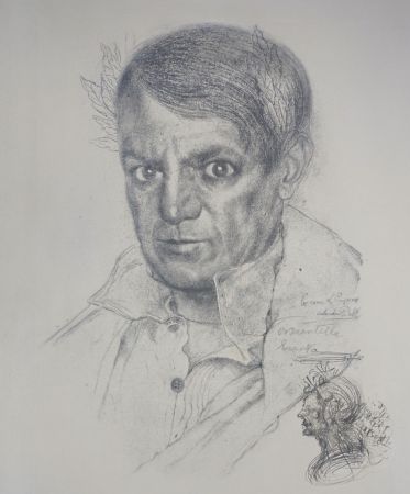 Гравюра Dali - Portrait of Picasso