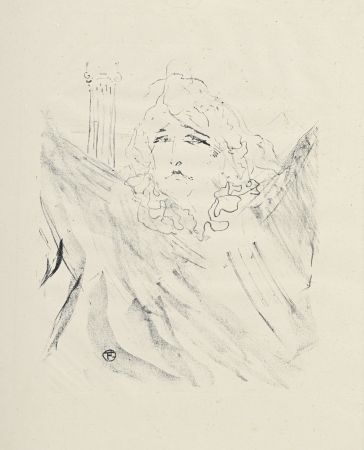 Литография Toulouse-Lautrec - Portraits d’Acteurs et d’Actrices : Sarah Bernhardt dans Cléopâtre, 1898