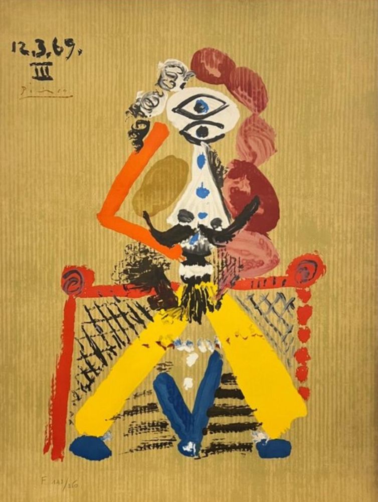 Литография Picasso - Portraits imaginaires 12.03.1969