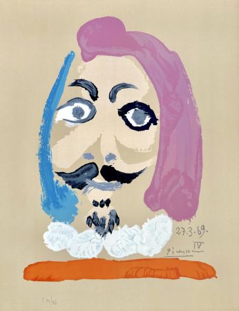 Литография Picasso - Portraits Imaginaires 27.3.69 IV