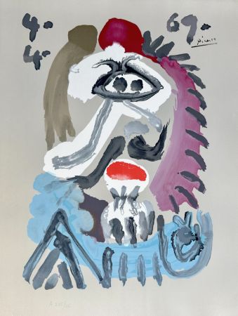 Литография Picasso - Portraits Imaginaires 4.4.69 II