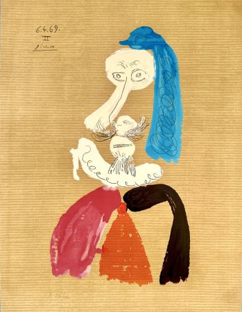 Литография Picasso - Portraits Imaginaires 6.4.69 II