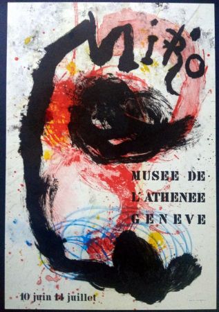 Афиша Miró - Poster for exhibition at Musée de l'Athenée Geneva