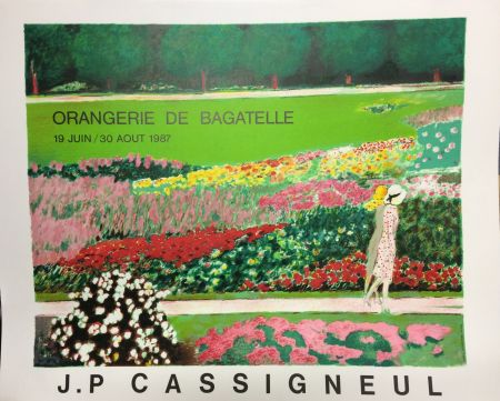 Литография Cassigneul  - Poster for the exhibition at Orangerie de Bagatelle