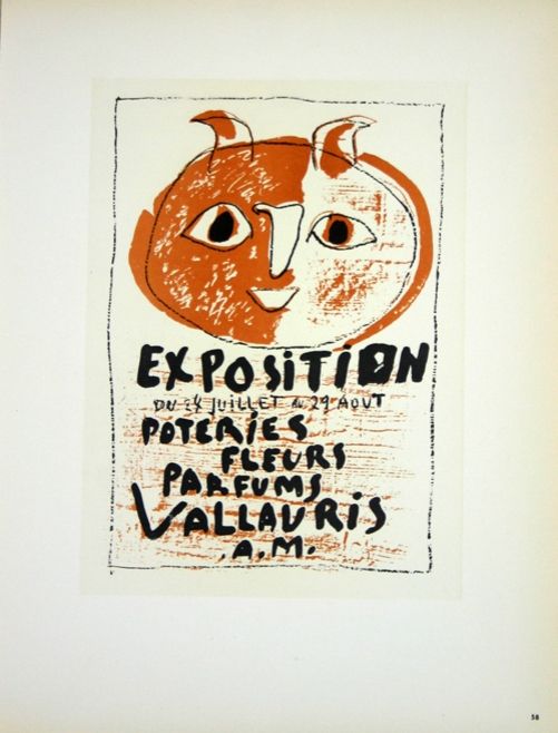 Литография Picasso (After) - Poteries Fleurs  Parfums  Vallauris 1958