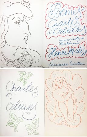 Иллюстрированная Книга Matisse - POÈMES DE CHARLES D'ORLÉANS. 54 lithographies en couleur par Henri Matisse (1950)