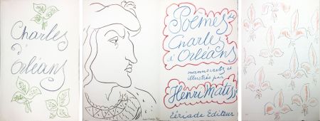 Иллюстрированная Книга Matisse - POÈMES DE CHARLES D'ORLÉANS 54 lithographies par Henri Matisse (1950).