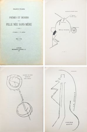 Иллюстрированная Книга Picabia - Poèmes et dessins de la fille née sans mère. 18 dessins - 51 poèmes (1918).‎ 