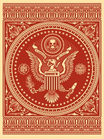 Сериграфия Fairey - Presidential Seal Red 