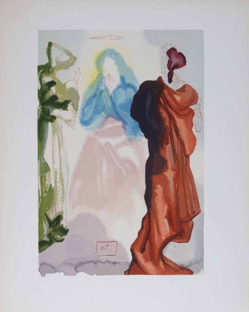 Литография Dali - Prière de Saint Bernard