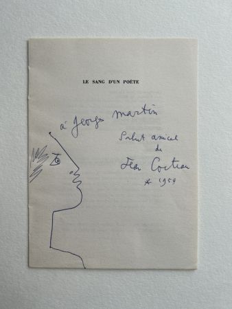 Иллюстрированная Книга Cocteau - Profile with Laurel Wreath, 1959