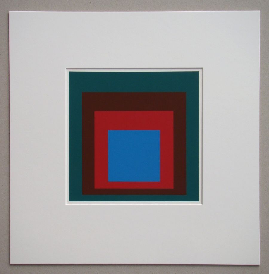 Сериграфия Albers - Protected Blue