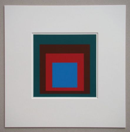 Сериграфия Albers - Protected Blue