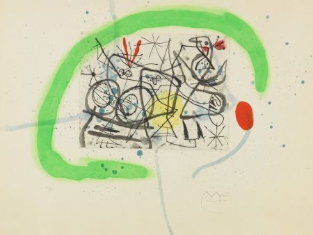 Акватинта Miró - Préparatifs d' oiseaux IV
