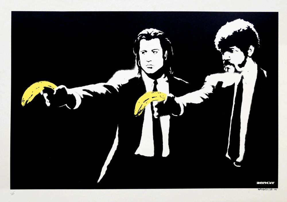 Сериграфия Banksy - Pulp Fiction (unsigned)