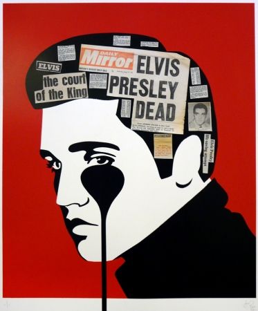 Многоэкземплярное Произведение Pure Evil - Pure Elvis handfinished - Presley is dead