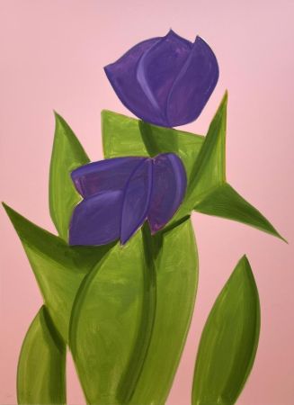 Сериграфия Katz - Purple Tulips 2 from the Flowers portfolio