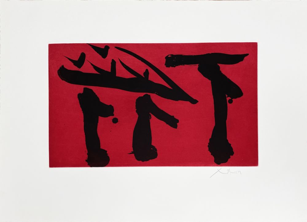 Офорт И Аквитанта Motherwell - Put Out All Flags