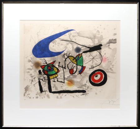 Акватинта Miró - Pygmées Sous la Lune