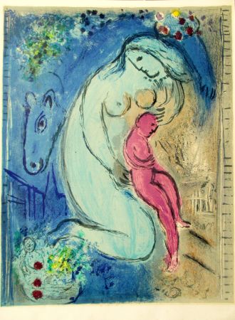 Литография Chagall - Quai aux fleurs