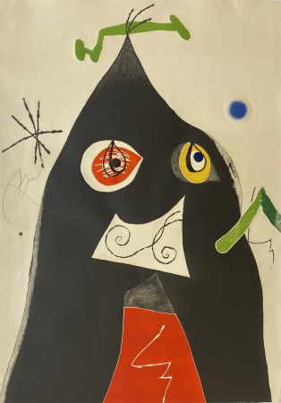 Офорт И Аквитанта Miró - Quatre Colors Aparien El Mon I (Four Colors will Beat the World I)