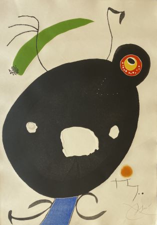 Офорт И Аквитанта Miró - Quatre Colors Aparien El Mon IV (Four Colors will Beat the World IV)