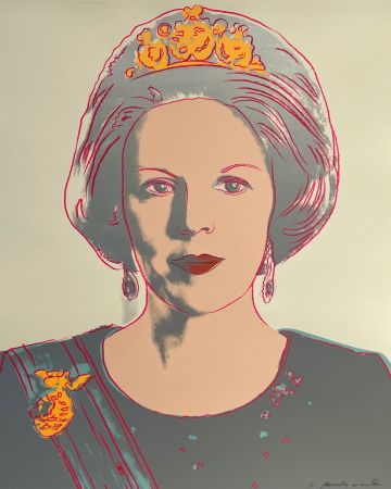 Сериграфия Warhol - Queen Beatrix of the Netherlands 339