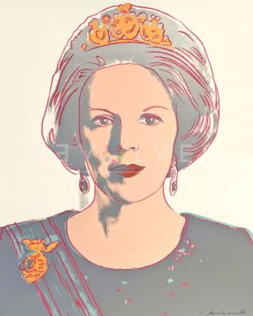 Сериграфия Warhol - Queen Beatrix of the Netherlands 339