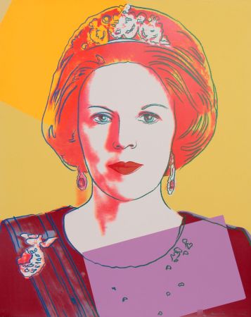 Сериграфия Warhol - Queen Beatrix of the Netherlands 341