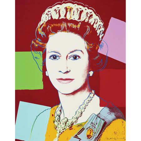 Сериграфия Warhol - Queen Elizabeth II of the United Kingdom 334 by Andy Warhol