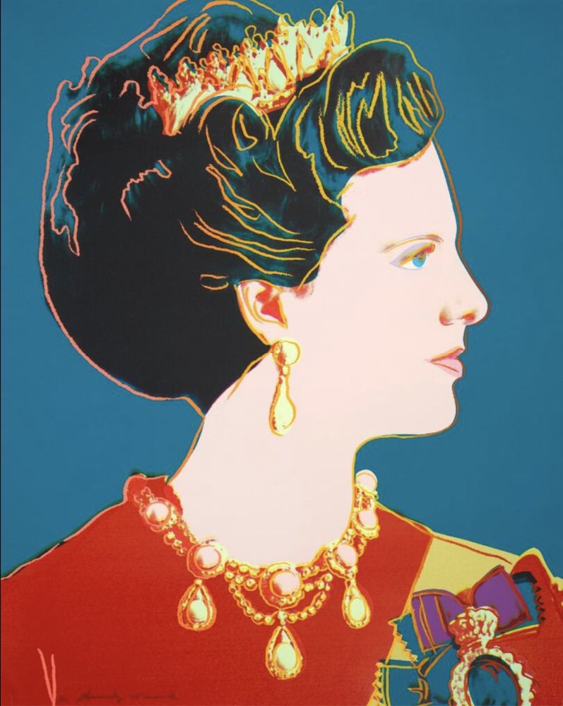 Сериграфия Warhol - Queen Margrethe II of Denmark