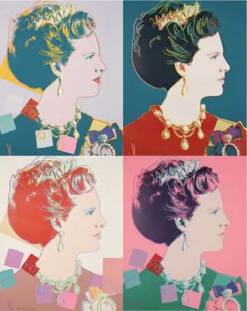 Сериграфия Warhol - Queen Margrethe II Of Denmark Complete Portfolio (Reigning Queens)