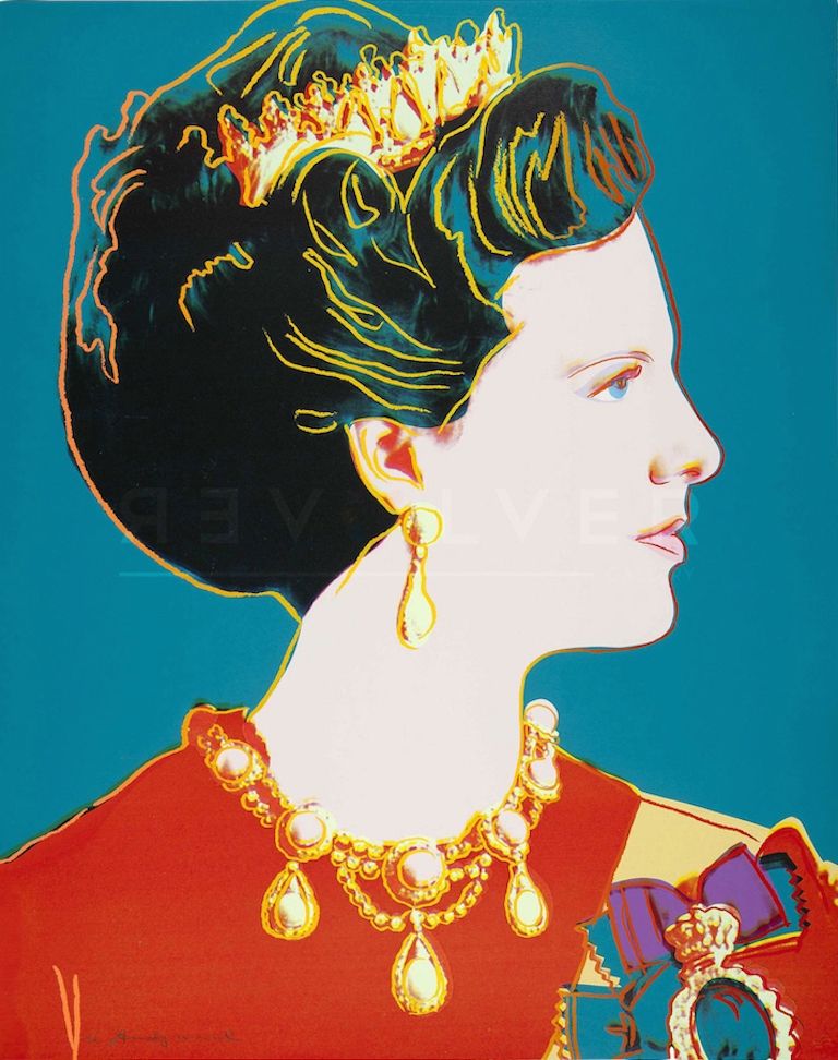 Сериграфия Warhol - Queen Margrethe II of Denmark (FS II.343)