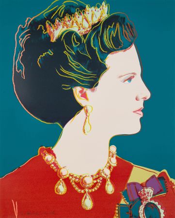Сериграфия Warhol - Queen Margrethe II of Denmark (FS II.343)