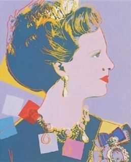 Сериграфия Warhol - Queen Margrethe II of Denmark, Purple (FS II342) by Andy Warhol 