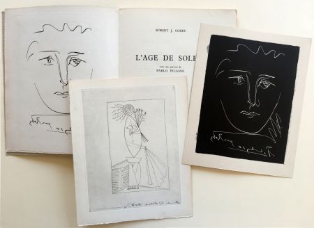 Иллюстрированная Книга Picasso - R.-J. Godet : L'AGE DE SOLEIL. Gravures de Pablo Picasso (1950).