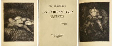 Иллюстрированная Книга De Geetere - R. de Gourmont : LA TOISON D'OR. 20 eaux-fortes. 1 des 30 Japon Impérial (1925)