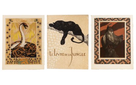 Иллюстрированная Книга Jouve - R. Kipling. LE LIVRE DE LA JUNGLE. Suivi du Second Livre de la Jungle (L'exemplaire numéro 1 assemblé en 1918).