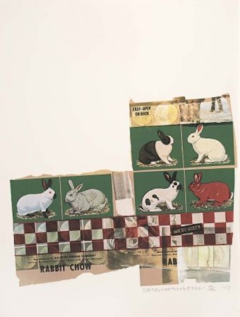 Сериграфия Rauschenberg - Rabbit Chow, from Chow Bags