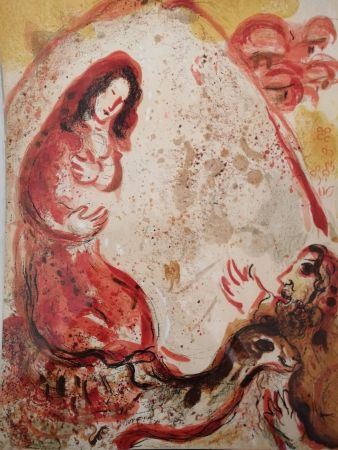 Литография Chagall - Rachel dérobe les Idoles de son Père