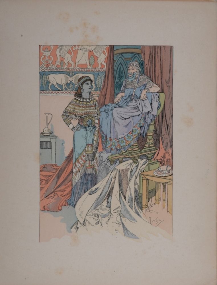 Литография Mucha - Rama, Poème dramatique en trois Actes
