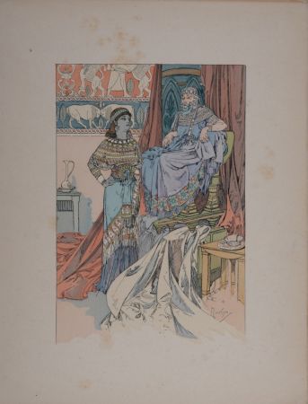 Литография Mucha - Rama, Poème dramatique en trois Actes
